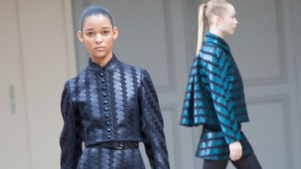 Défilé Azzedine Alaia automne-hiver 2014-2015 dans son showroom parisien.
 (Ilvio Gallo)