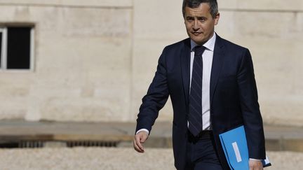 Le ministre de l'Intérieur, Gérald Darmanin, arrive à l'Elysée, à Paris, le 9 mars 2022. (LUDOVIC MARIN / AFP)