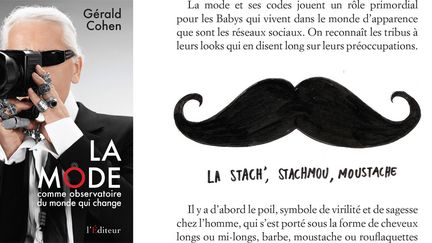 Couverture et extrait de "La mode comme observatoire du monde qui change" de Gérald Cohen aux éditions L'Editeur 
 (DR)