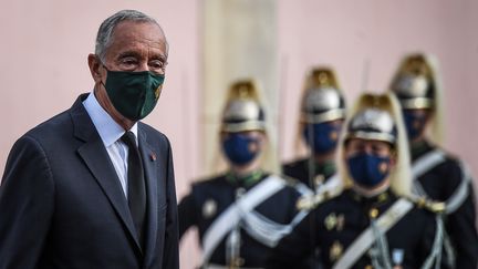 Marcelo Rebelo de Sousa, le président du Portugal au Palais présidentiel à Lisbonne, le 2 novembre 2020. (PATRICIA DE MELO MOREIRA / AFP)