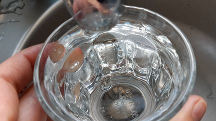 De l'eau du robinet dans un verre. Photo d'illustration. (AURÉLIE LAGAIN / FRANCE-BLEU BREIZH IZEL / RADIO FRANCE)