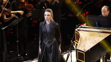 Lea Desandre lors de sa récompense aux Victoires de la musique classique en 2017. (FRANCOIS GUILLOT / AFP)