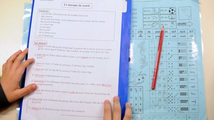 Dans la classe d'une &eacute;cole &eacute;l&eacute;mentaire &agrave; Mulhouse, le 15 f&eacute;vrier 2013. Les nouvaux programmes du primaire entreront en vigueur entre 2014 et 2017.&nbsp; (SEBASTIEN BOZON / AFP)