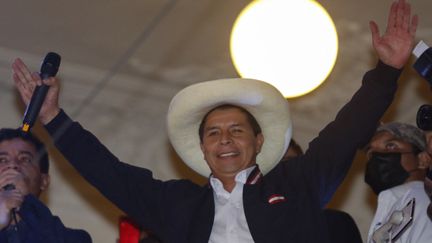 Pedro Castillo, président du Pérou à Lima, le 19 juillet 2021. (GIAN MASKO / AFP)