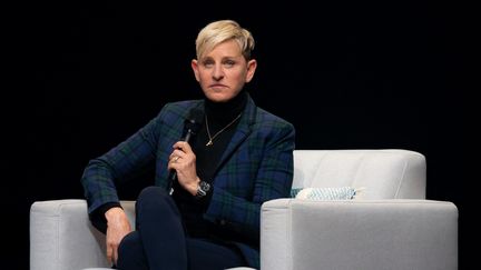 Ellen DeGeneres, lors d'une conférence, à Montréal (Canada), le 1er mars 2019.&nbsp; (DAVID HIMBERT / AFP)