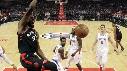 Serge Ibaka, meilleur marqueur des Raptors face aux Clippers (MARCIO JOSE SANCHEZ/AP/SIPA / AP)