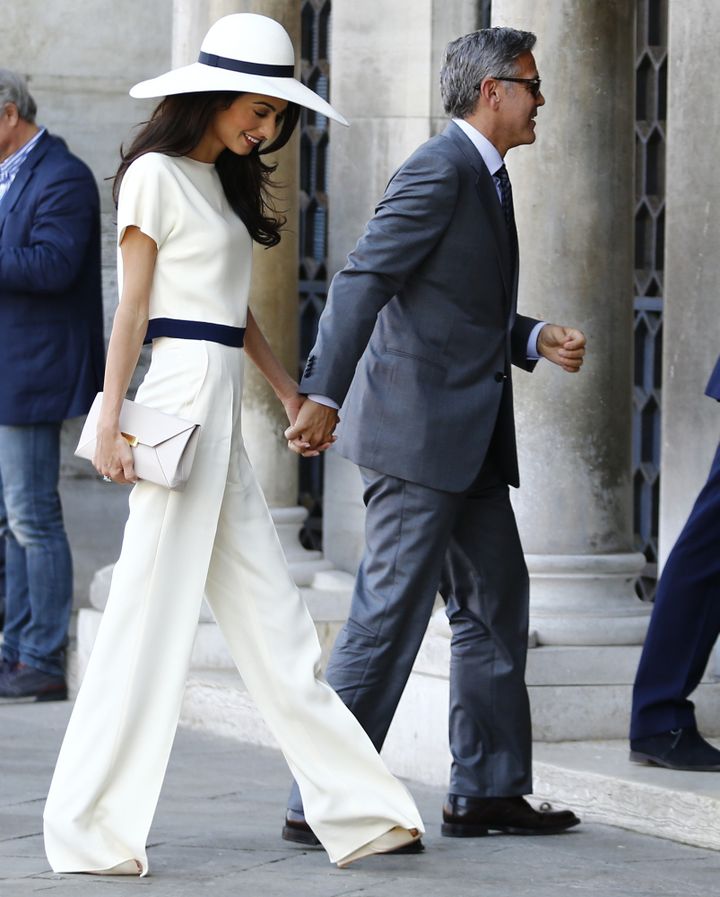 Georges Clooney et Amal Alamuddin 
 (Pierre Teyssot/AFP)