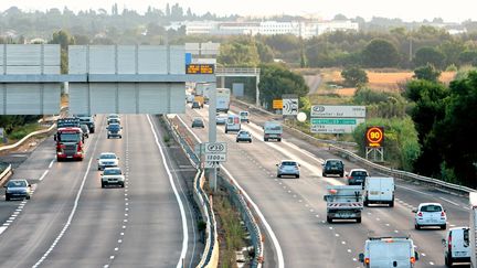 L'autoroute A9 le 29 septembre 2012 &agrave; proximit&eacute; de Montpellier. (MAXPPP)