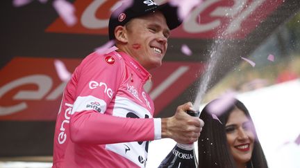 La joie et le soulagement de Chris Froome  (LUK BENIES / AFP)