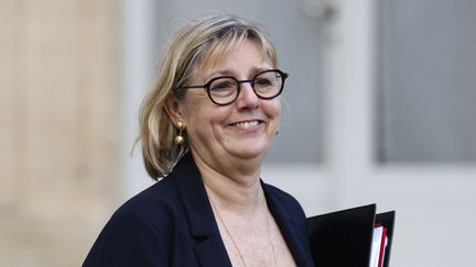 La ministre de l'Enseignement supérieur et de la Recherche, Sylvie Retailleau, à l'Elysée, à Paris, le 20 décembre 2023. (LUDOVIC MARIN / AFP)