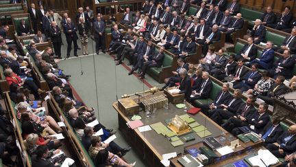 La Chambre des communes, photographiée le 22 mai 2019. (JESSICA TAYLOR / UK PARLIAMENT / AFP)