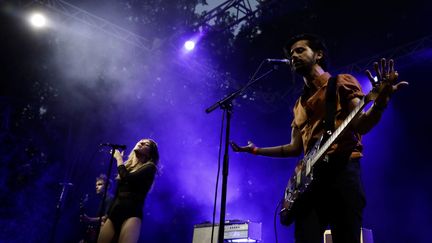 Le Groupe BANDIT BANDIT au festival du Jardin Sonore à Vitrolles en juillet 2022. (VALERIE VREL / MAXPPP)