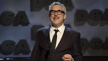 Le réalisateur mexicain Alfonso&nbsp;Cuarón le 25 janvier 2020 à Los Angeles durant la 72e cérémonie des récompenses de la Directors Guild of America. (KEVORK DJANSEZIAN / GETTY IMAGES NORTH AMERICA / AFP)