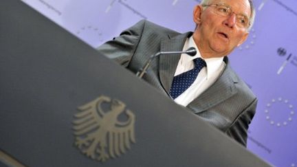 Wolfgang Schäuble, ministre allemand des Finances, en juillet 2011/ (PHOTO GEORGES GOBET)