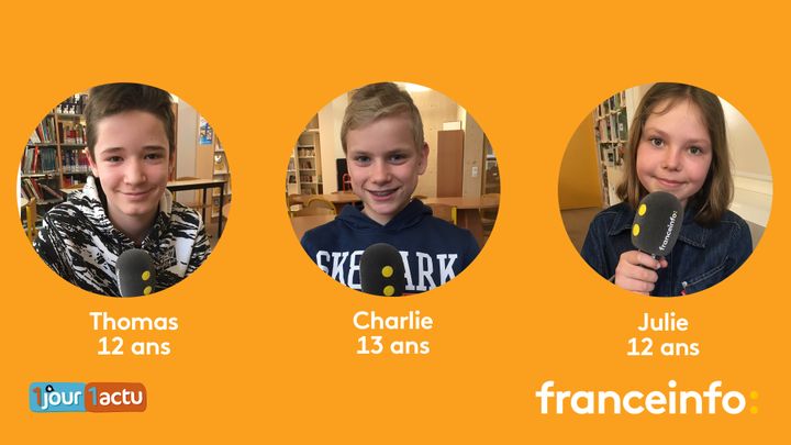 Franceinfo junior, une émission en partenariat avec le magazine d'actualités pour enfants 1jour1actu et 1jour1actu.com. (ESTELLE FAURE / FRANCEINFO - RADIOFRANCE)