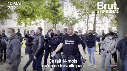 Christian est gérant d'une discothèque à Aubière dans le Puy-de-Dôme. Voilà pourquoi il était venu manifester à Paris ce 10 mai.