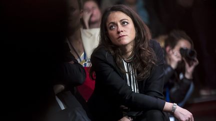 Marie-Laure Harel, à un meeting de campagne de Nathalie Kosciusko-Morizet, à Paris, le 9 novembre 2016. (MAXPPP)