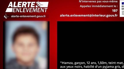 Alerte enlèvement : Hamza, 12 ans, a été retrouvé sain et sauf