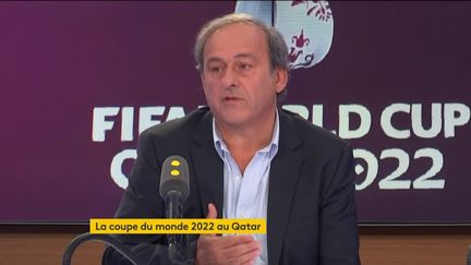 Michel Platini est l'invité de franceinfo le 6 novembre. (FRANCEINFO / RADIO FRANCE)