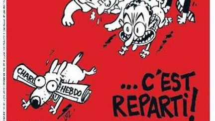 &nbsp; ("C'est reparti", la prochaine Une de Charlie Hebdo  © Capture d'écran)