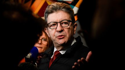 Le leader de La France insoumise, Jean-Luc Mélenchon, le 2 février 2019 à Marseille. (GERARD JULIEN / AFP)