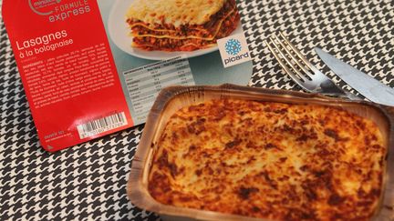 Des analyses ont confirm&eacute; la pr&eacute;sence de viande de cheval dans deux lots de lasagnes &agrave; la bolognaise "formule express" de Picard, a annonc&eacute; la marque mardi 12 f&eacute;vrier 2013. (MAXPPP)