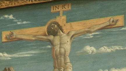 Détail de "La Crucifixion" d'Andréa Mantegna
 (France 3 / Culturebox / capture d&#039;écran)