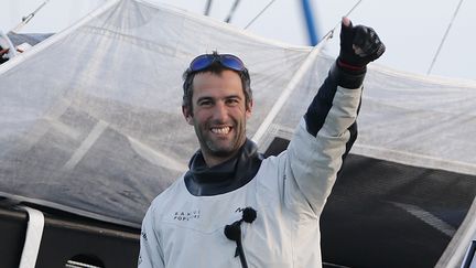 Vendee Globe : Les premiers mots d'Armel Le Cleac'h très ému à son arrivée