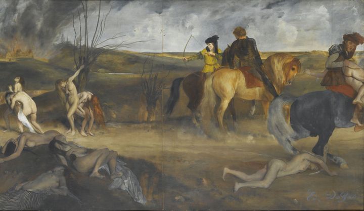 Edgar Degas, "Scène de guerre au Moyen-Age", 1865, Paris, musée d'Orsay
 (RMN-Grand Palais (Musée d’Orsay) / Gérard Blot)