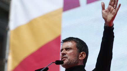 Manuel Valls, le 18 mars 2018, à Barcelone (Espagne). (PAU BARRENA / AFP)