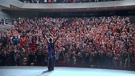 Spectacle à la salle de La Filature à Mulhouse (Haut-Rhin). Photo d'illustration. (DAREK SZUSTER / MAXPPP)