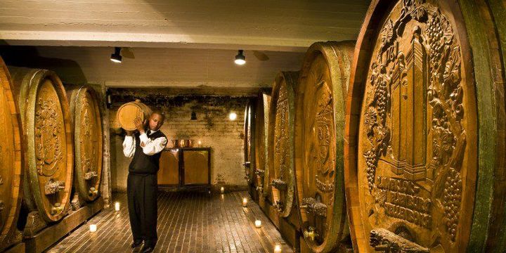 Une cave à vin dans la région du Cap, baptisée «la route du vin». (Photo AFP/Emilie Chaix)