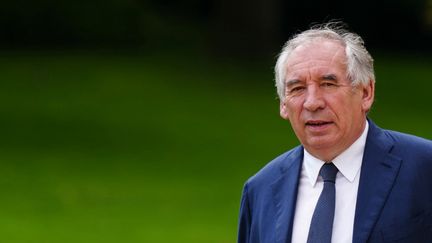 Le président du Modem, François Bayrou, le 23 août 2024, à Paris. (DIMITAR DILKOFF / AFP)