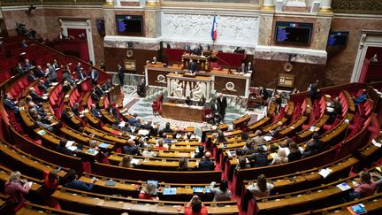 Déclaration du gouvernement sur la politique migratoire de la France et l'Europe à l' Assemblée nationale, en presence de Edouard Philippe.&nbsp; (CHRISTOPHE MORIN / MAXPPP)