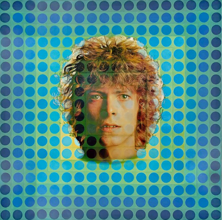 Première édition de l'album "Space Oddity" de David Bowie, Label Philips, 1969. (VICTOR VASARELY / VERNON DEWHURST)