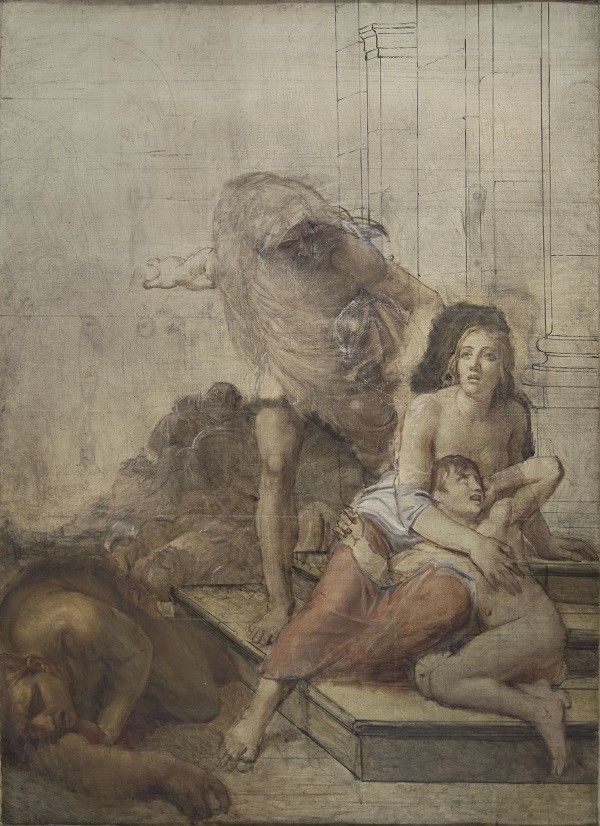 François Gérard (Rome, 1770 – Paris, 1837), Scène de massacre, vers 1820-1825, huile sur toile (esquisse)
 (Besançon, MBAA / C. Choffet)