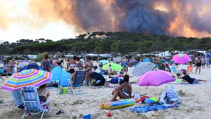 L'incendie de Bormes-les-Mimosas, le 26 juillet 2017. (ANNE-CHRISTINE POUJOULAT / AFP)