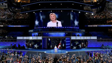 La candidate démocrate Hillary Clinton le 28 juillet 2016 à Philadelphie (Pennsylvanie). (SAUL LOEB / AFP)