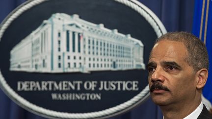 Le procureur g&eacute;n&eacute;ral des Etats-Unis Eric Holder, le 24 juin 2009 &agrave; Washington (Etats-Unis). (PAUL J. RICHARDS / AFP)