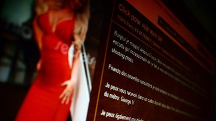 Un site internet proposant des petites annonces de rencontres avec des escort girls, le&nbsp;20 septembre 2013. (MAXPPP)