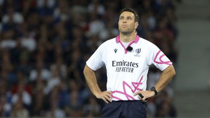 Ben O'Keeffe, l'arbitre du quart de finale de la Coupe du monde entre la France et l'Afrique du Sud. (JEAN CATUFFE / AFP)