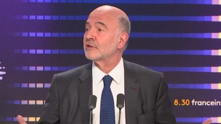 Le premier président de la Cour des comptes, Pierre Moscovici, lundi 24 avril 2024 sur franceinfo.  (FRANCEINFO / RADIO FRANCE)