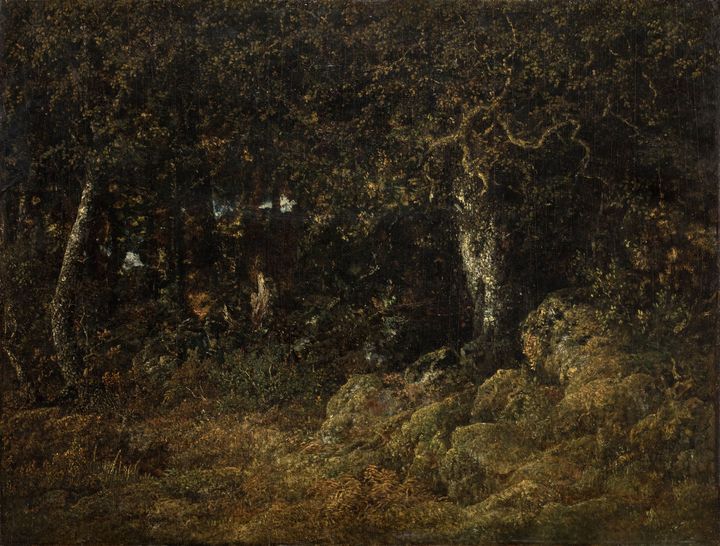 Théodore Rousseau, "Le Chêne de Roche", 1860, huile sur bois, Ny Carlsberg Glyptotek, Copenhague, Danemark. (© NY CARLSBERG GLYPTOTEK, COPENHAGUE)