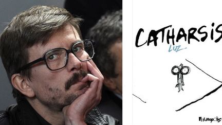 Luz (ici le 13 janvier 2015) a dessiné dans "Catharsis" son ressenti après l'attentat contre Charlie Hebdo.
 (Martin Bureau/AFP pour la photo de Luz - Futuropolis pour le livre)