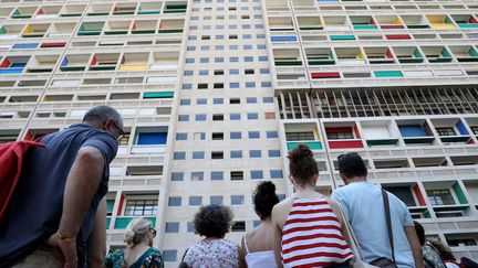 Visite de la Cité radieuse à Marseille (Bouches-du-Rhône) (ROSSI DAVID / MAXPPP)