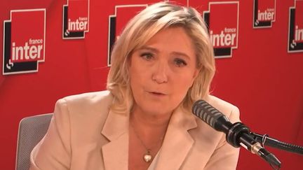 Marine Le Pen sur France Inter, le 23 novembre 2021. (FRANCEINTER / RADIO FRANCE)