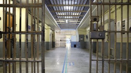 L'intérieur de la prison des Baumettes à Marseille (Bouches-du-Rhône). (ARNAUD JOURNOIS / MAXPPP)