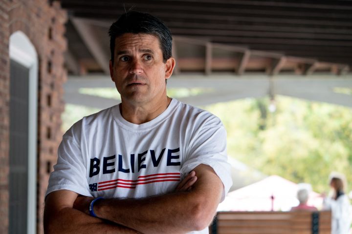 Ryan Binkley à Des Moines, dans l'Iowa (Etats-Unis), le 14 août 2023. (STEFANI REYNOLDS / AFP)