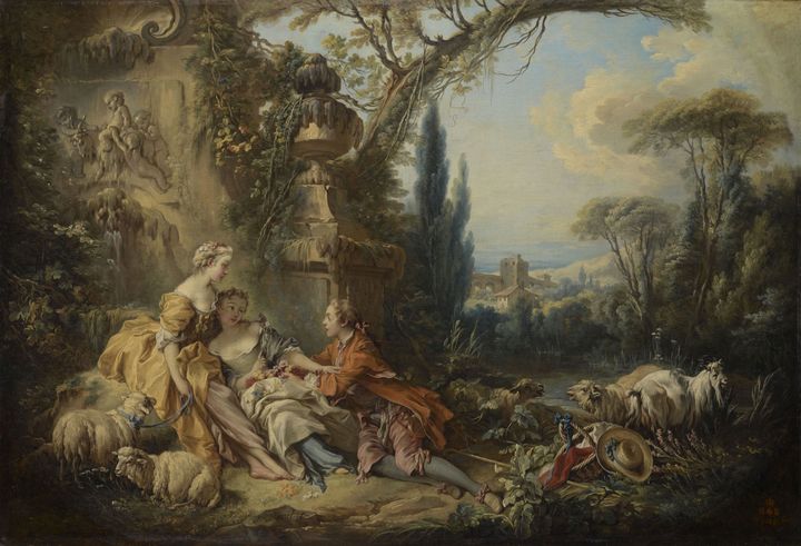 François Boucher, "Les Charmes de la vie champêtre", vers 1735-1740, Paris, musée du Louvre, département des Peintures (© RMN – Grand Palais (musée du Louvre) / Tony Querrec)