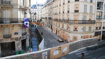 Les lieux de l'exposion, rue de Trévise à Paris, photographiés le 8 juillet 2019. (JACQUES DEMARTHON / AFP)